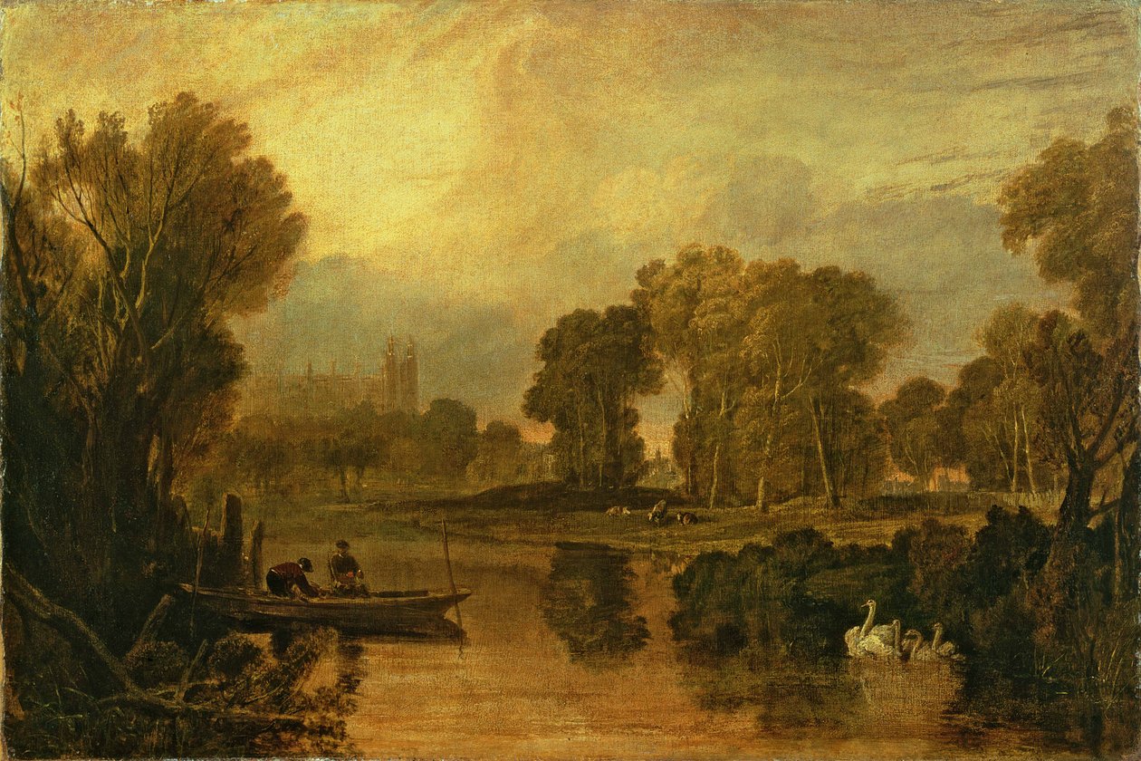 Colégio de Eton do rio, ou a Tamisa em Eton, c.1808 de Joseph Mallord William Turner