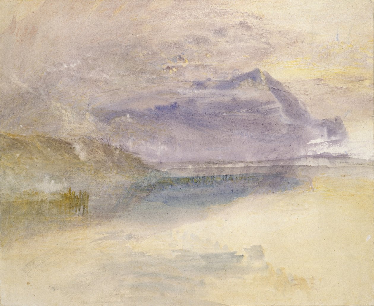 Tarde: Nuvem no Monte Rigi, vista de Zug, c.1841 de Joseph Mallord William Turner