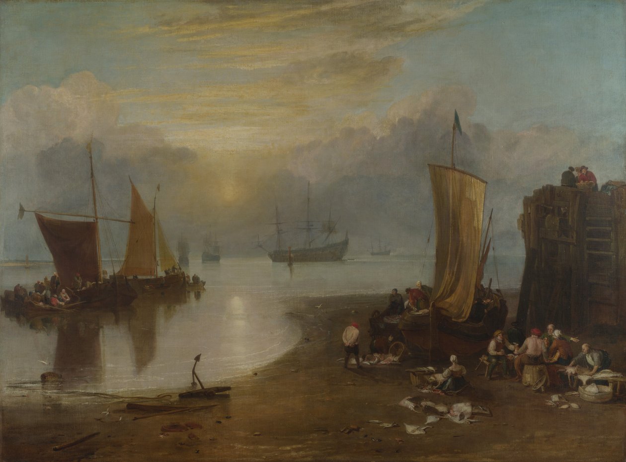 Pescador, limpeza, e, vender, a, apanhar de Joseph Mallord William Turner