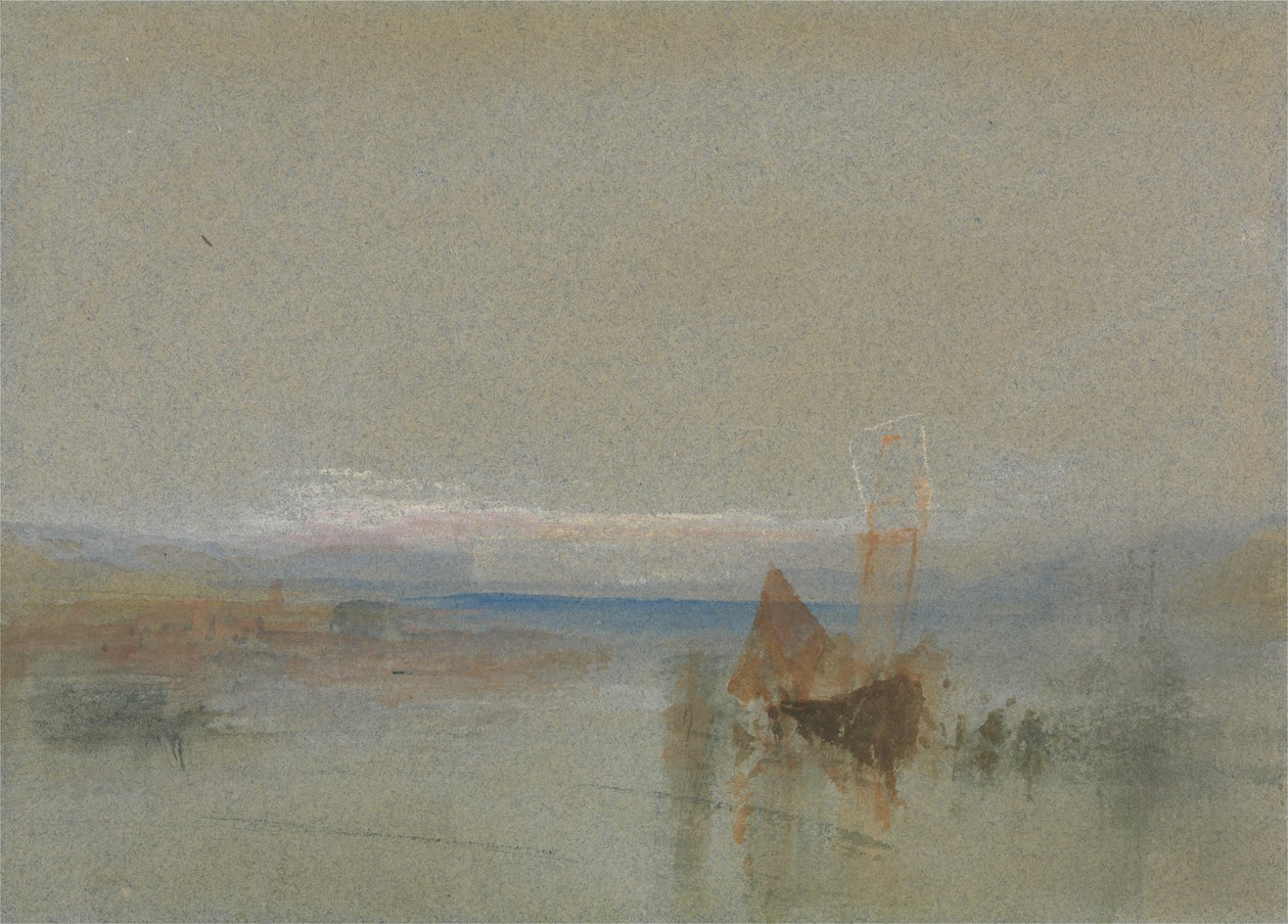 Barcos de pesca Becalmed fora de Havre de Joseph Mallord William Turner