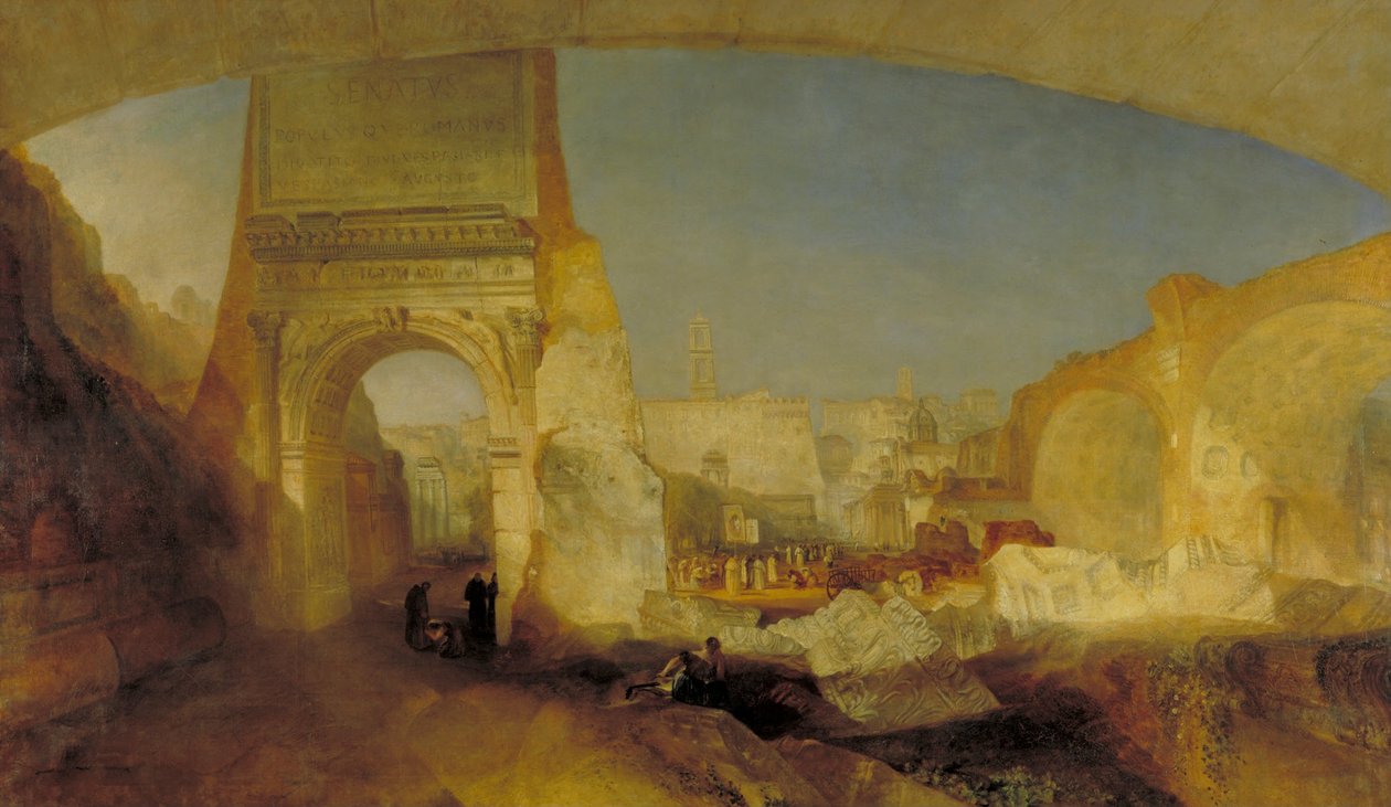 Fórum Romano, para o Museu Sr. Soanes de Joseph Mallord William Turner
