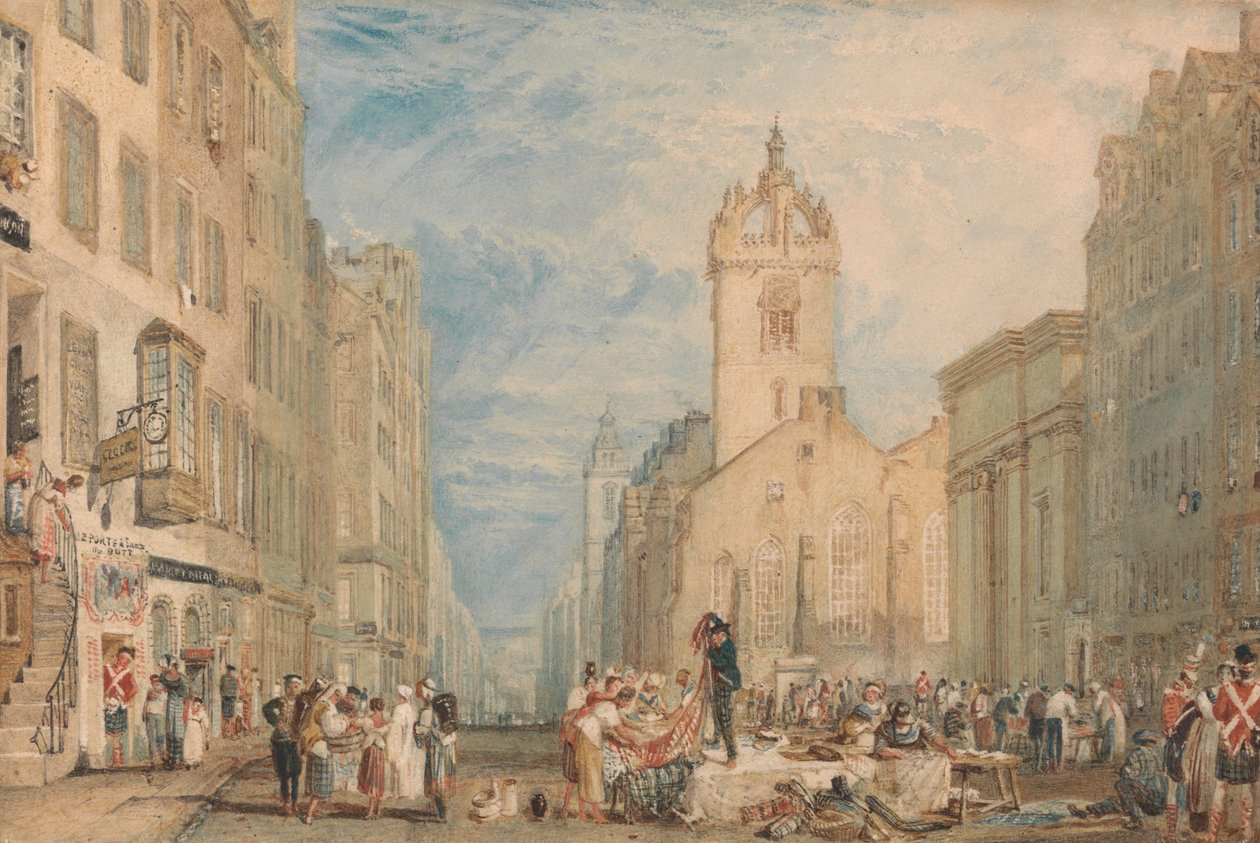 Rua alta, edimburgo de Joseph Mallord William Turner