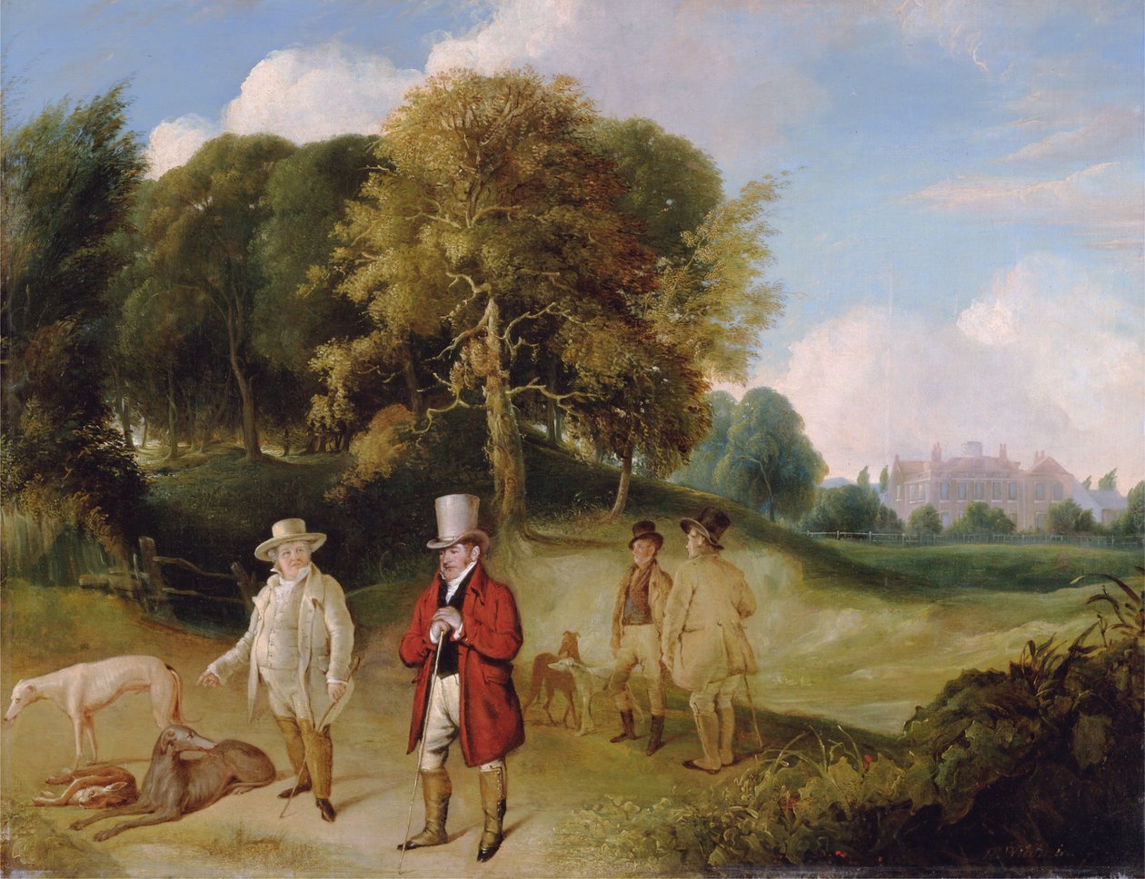 JMW Turner e Walter Fawkes no Farnley Hall de Joseph Mallord William Turner