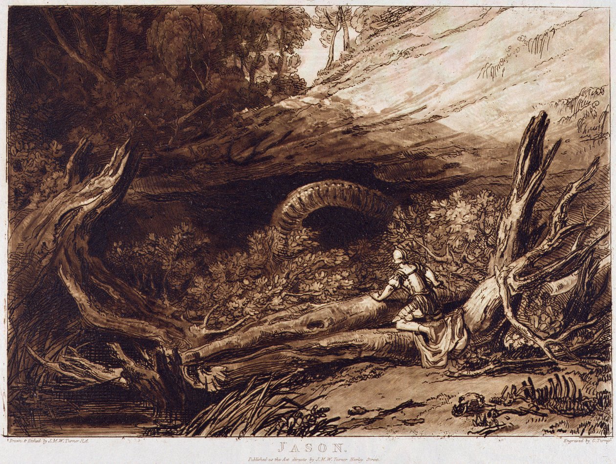 Jason, gravado por Charles Turner (1773-1857) de Joseph Mallord William Turner