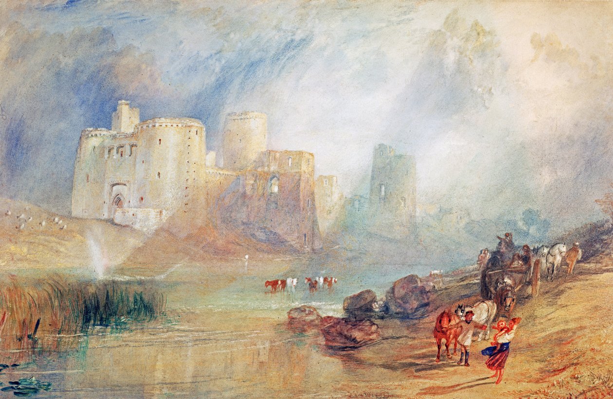 Castelo de Kidwelly, País de Gales de Joseph Mallord William Turner