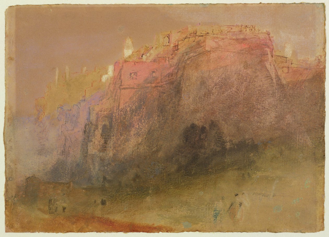 Luxemburgo, c.1825 (banheiro, guache e caneta no papel) de Joseph Mallord William Turner