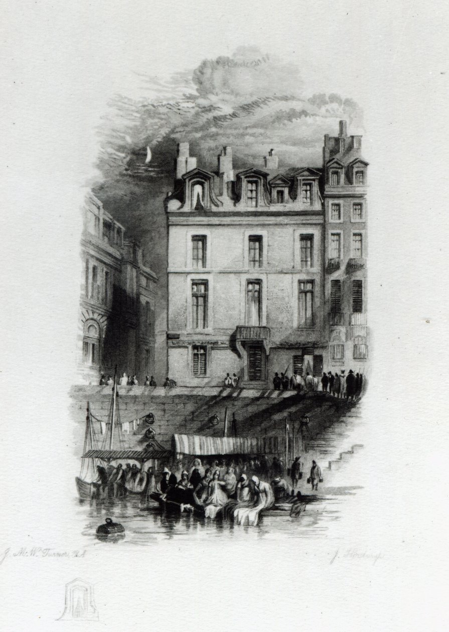 Alojamento de Napoleão no Quai Conti, 1834-36 de Joseph Mallord William Turner