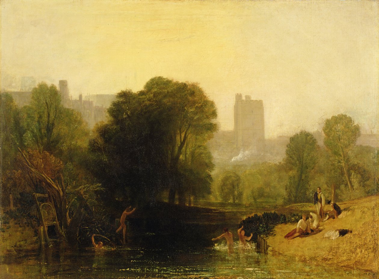 Perto do Bloqueio do Tamisa, Windsor, c.1809 de Joseph Mallord William Turner
