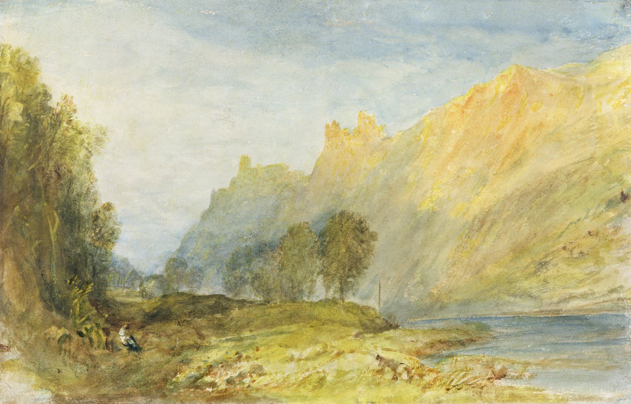 No.1520 Bruderburgen no Reno, 1817 de Joseph Mallord William Turner