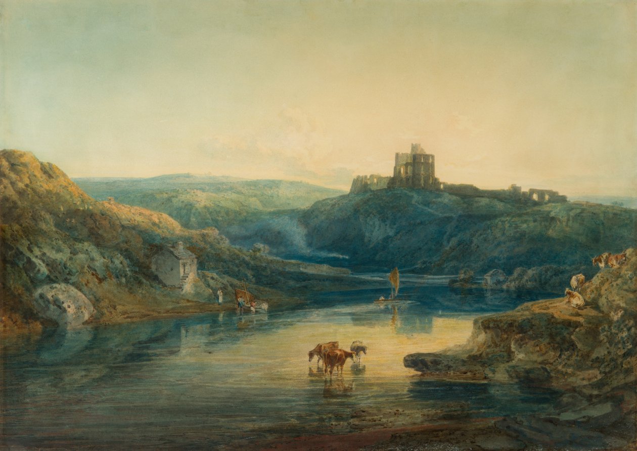 Norham Castle: Summer&39;s Morn, 1798 (lápis, wc e bodycolour no papel) de Joseph Mallord William Turner