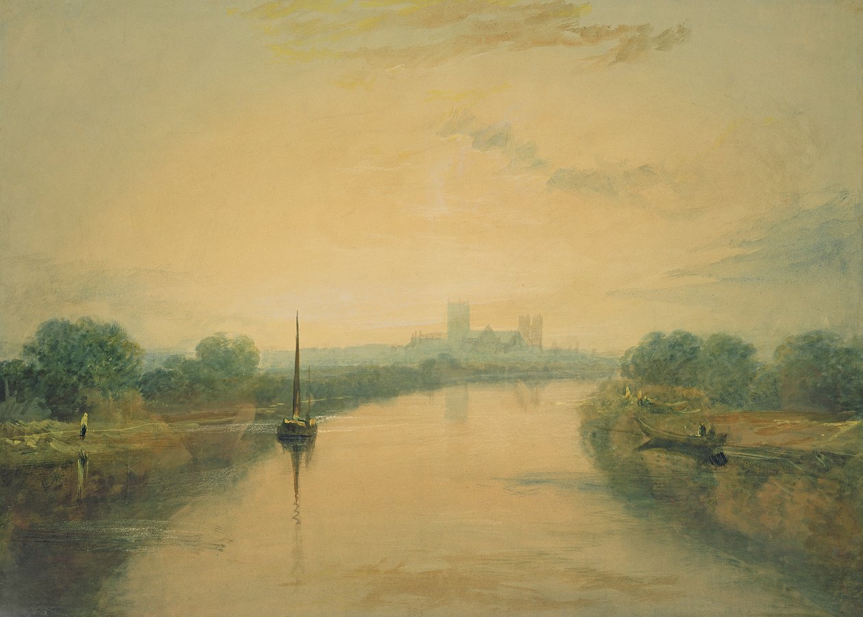 No rio Ouse de Joseph Mallord William Turner