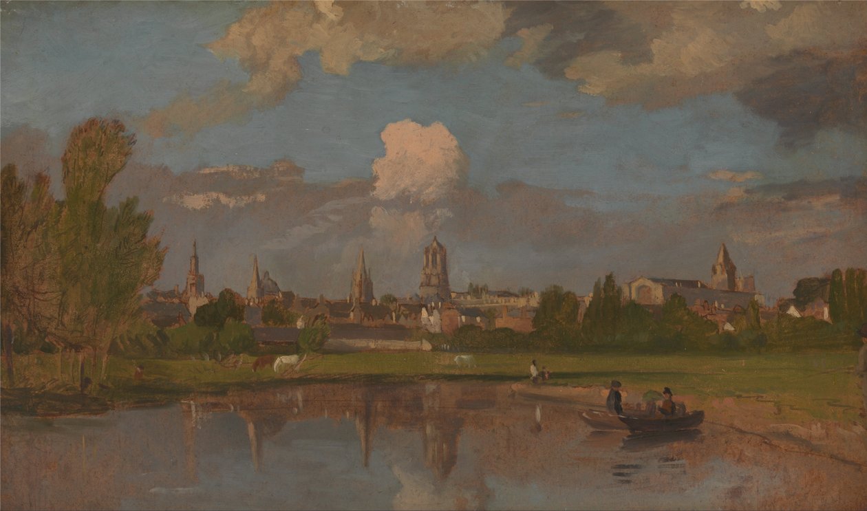 Oxford do rio com a Igreja de Cristo em primeiro plano de Joseph Mallord William Turner