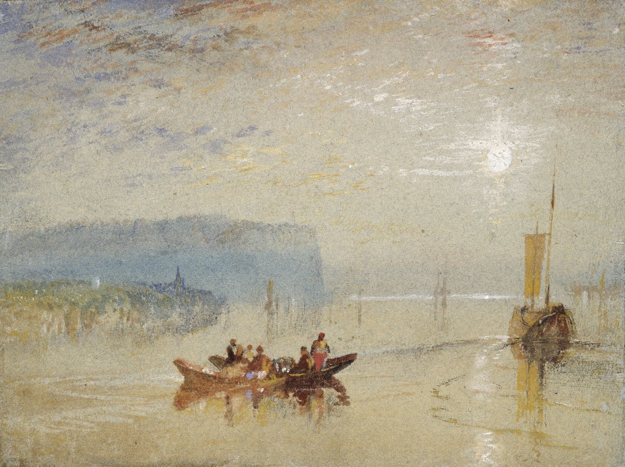 Cena no Loire, perto dos Coteaux de Mauves, c.1830 de Joseph Mallord William Turner