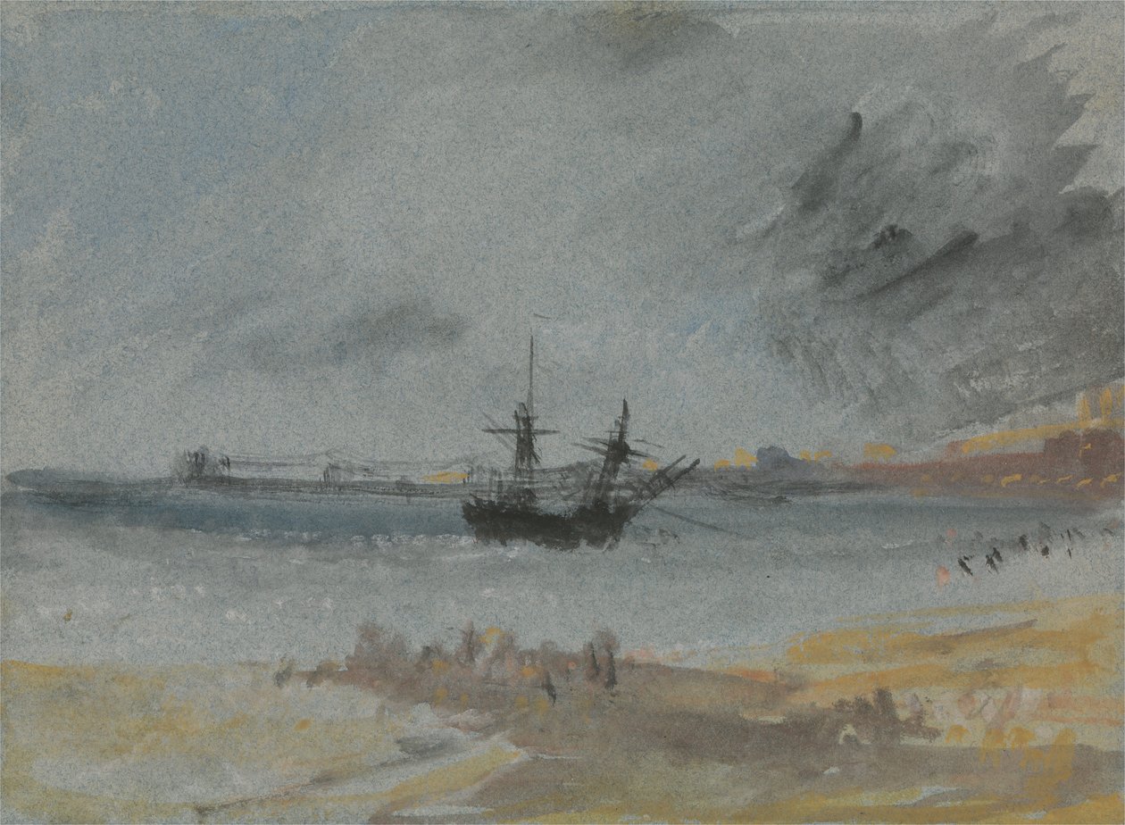 Ship Aground Brighton de Joseph Mallord William Turner