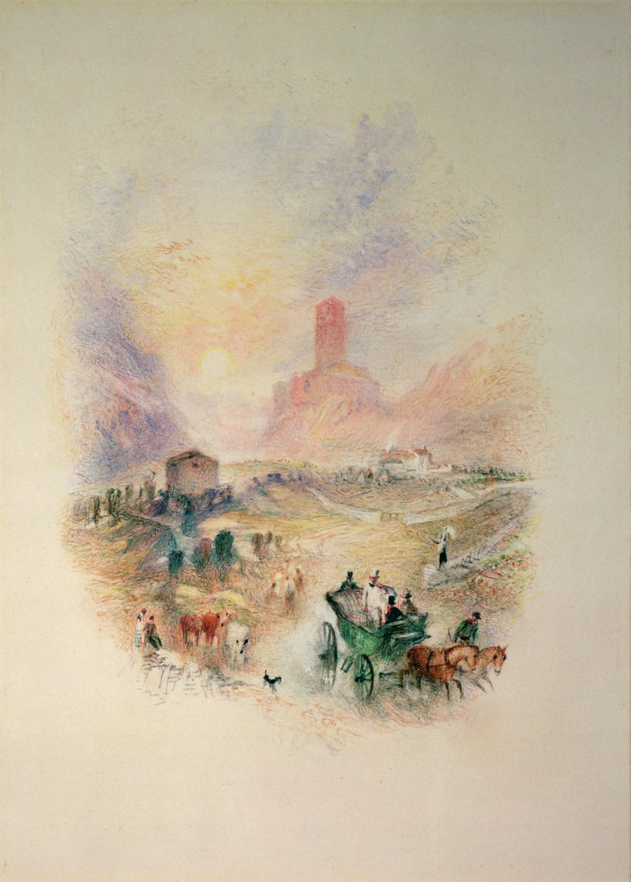 Sir Walter Scott visitando a Torre de Smallholm de Joseph Mallord William Turner
