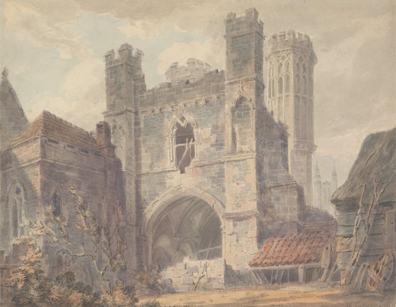 Portão de Santo Agostinho, Canterbury de Joseph Mallord William Turner