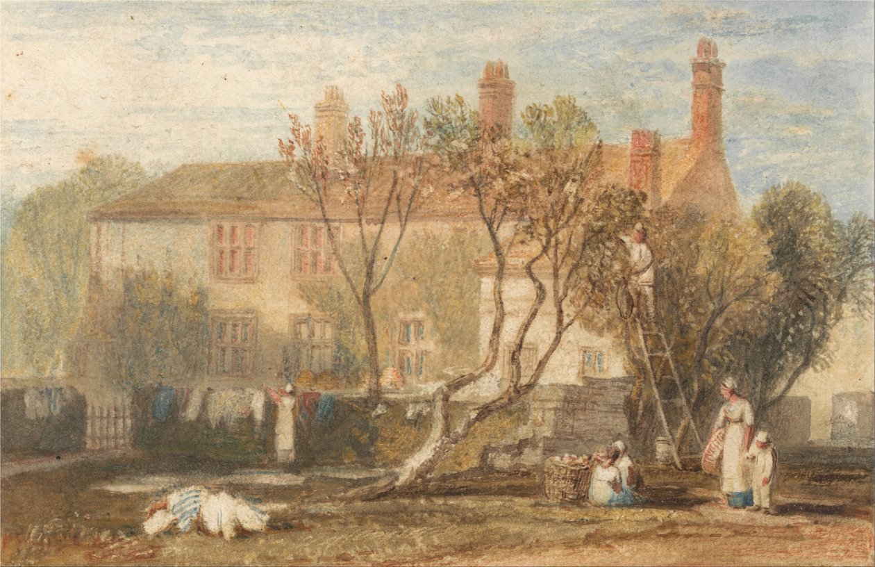 Steeton Manor House, perto de Farnley de Joseph Mallord William Turner