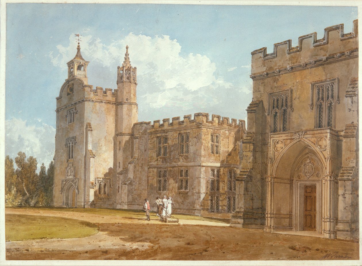 Palácio do Bispo, Salisbury, c.1795 de Joseph Mallord William Turner