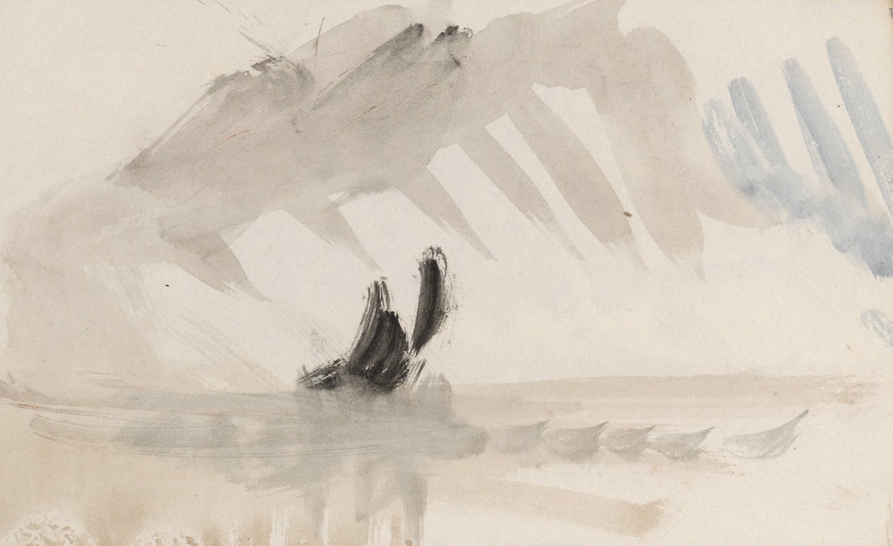 O caderno de desenhos do canal de Joseph Mallord William Turner