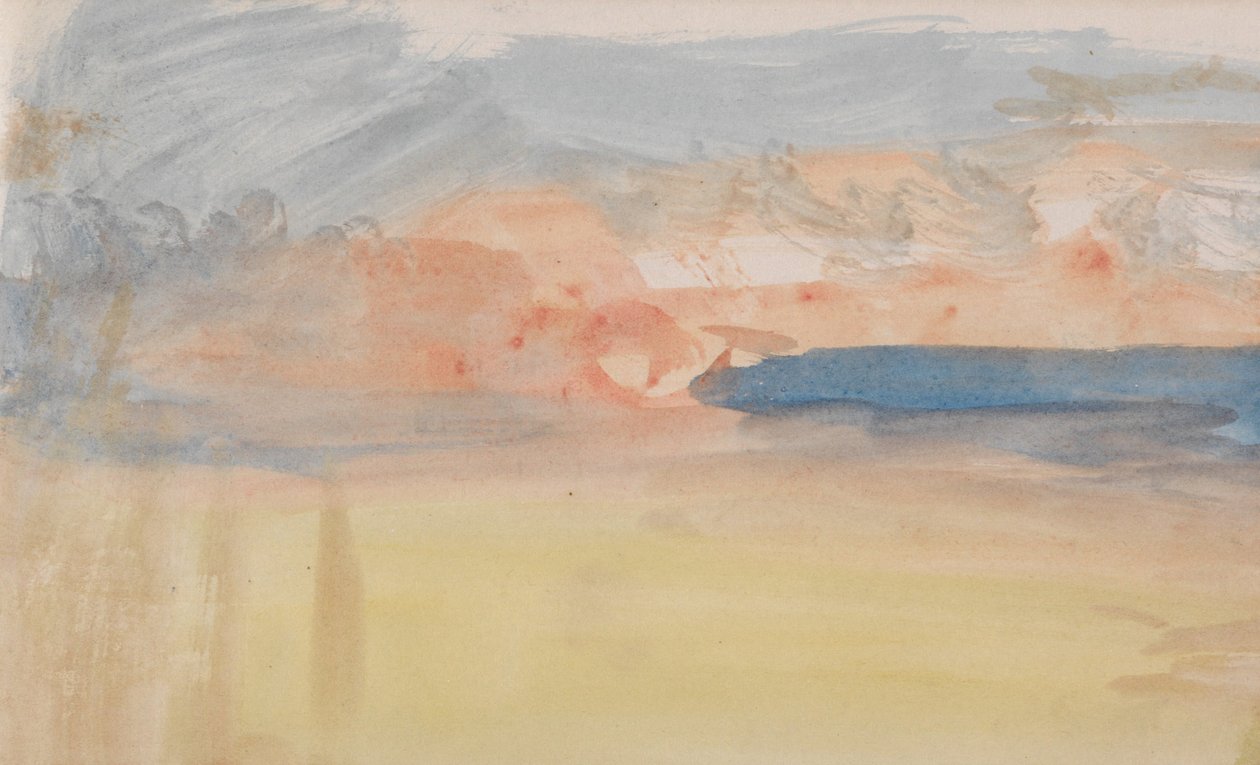 O caderno de desenhos do canal de Joseph Mallord William Turner