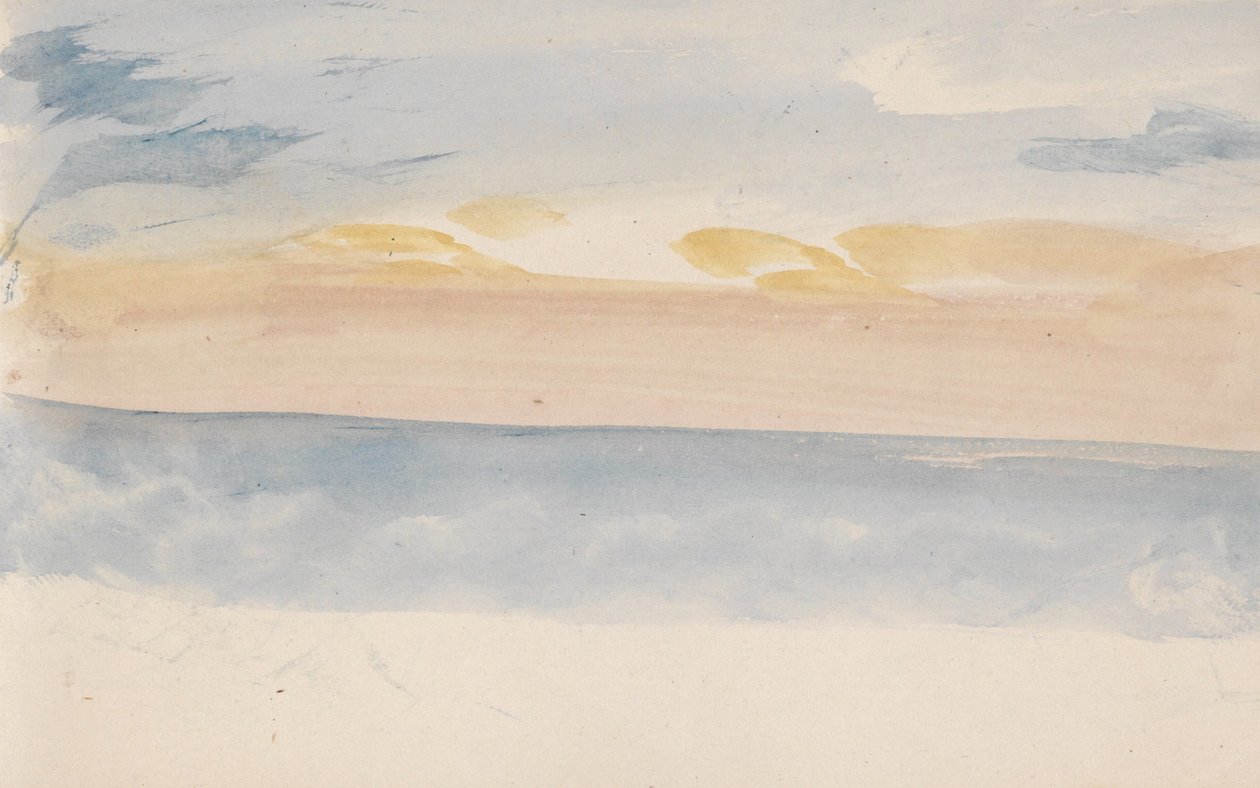 O caderno de desenhos do canal de Joseph Mallord William Turner