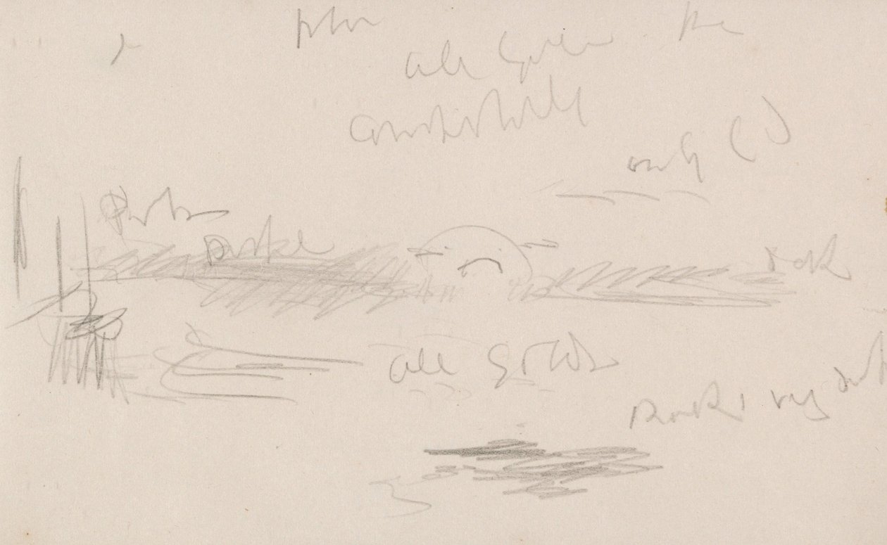 O caderno de desenhos do canal de Joseph Mallord William Turner