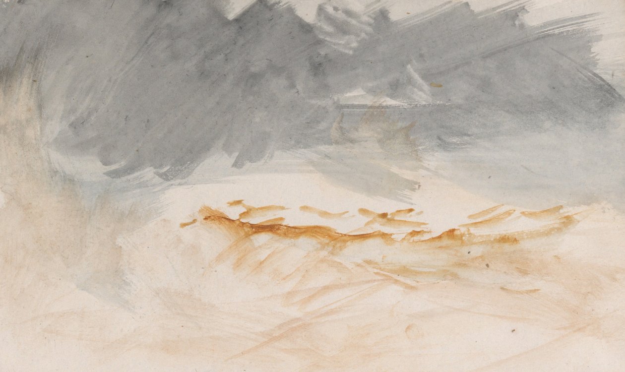 O caderno de desenhos do canal de Joseph Mallord William Turner