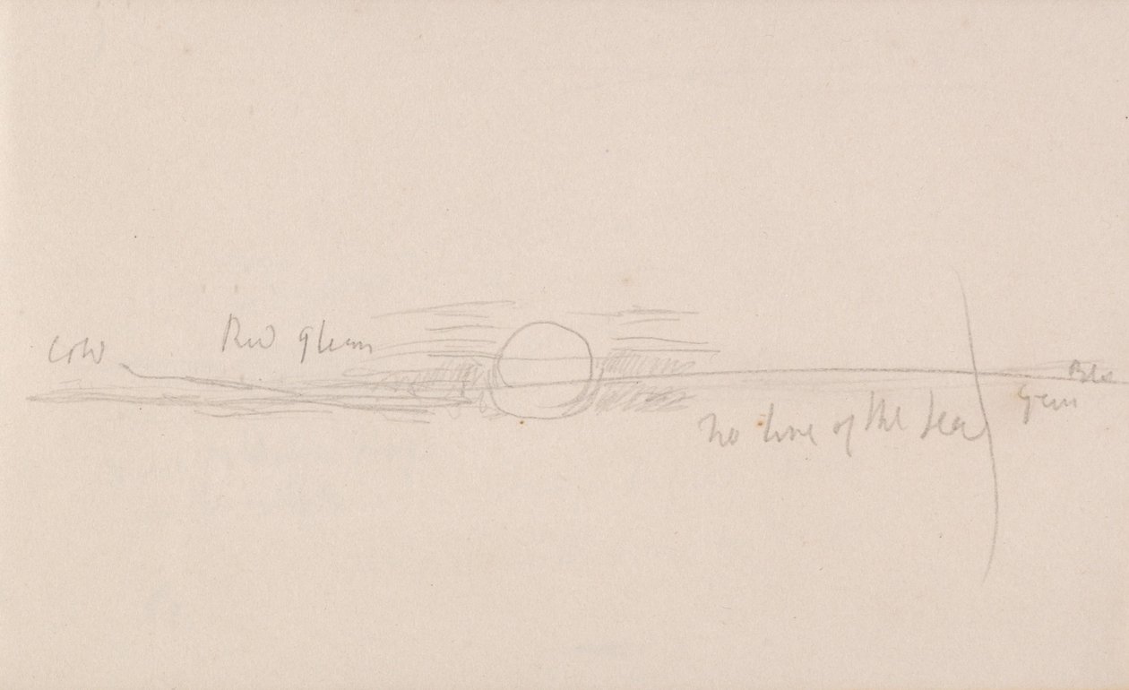 O caderno de desenhos do canal de Joseph Mallord William Turner