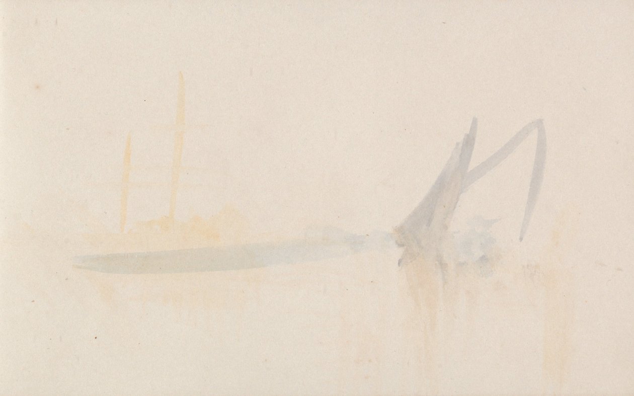 O caderno de desenhos do canal de Joseph Mallord William Turner