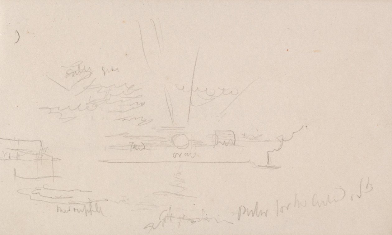 O caderno de desenhos do canal de Joseph Mallord William Turner