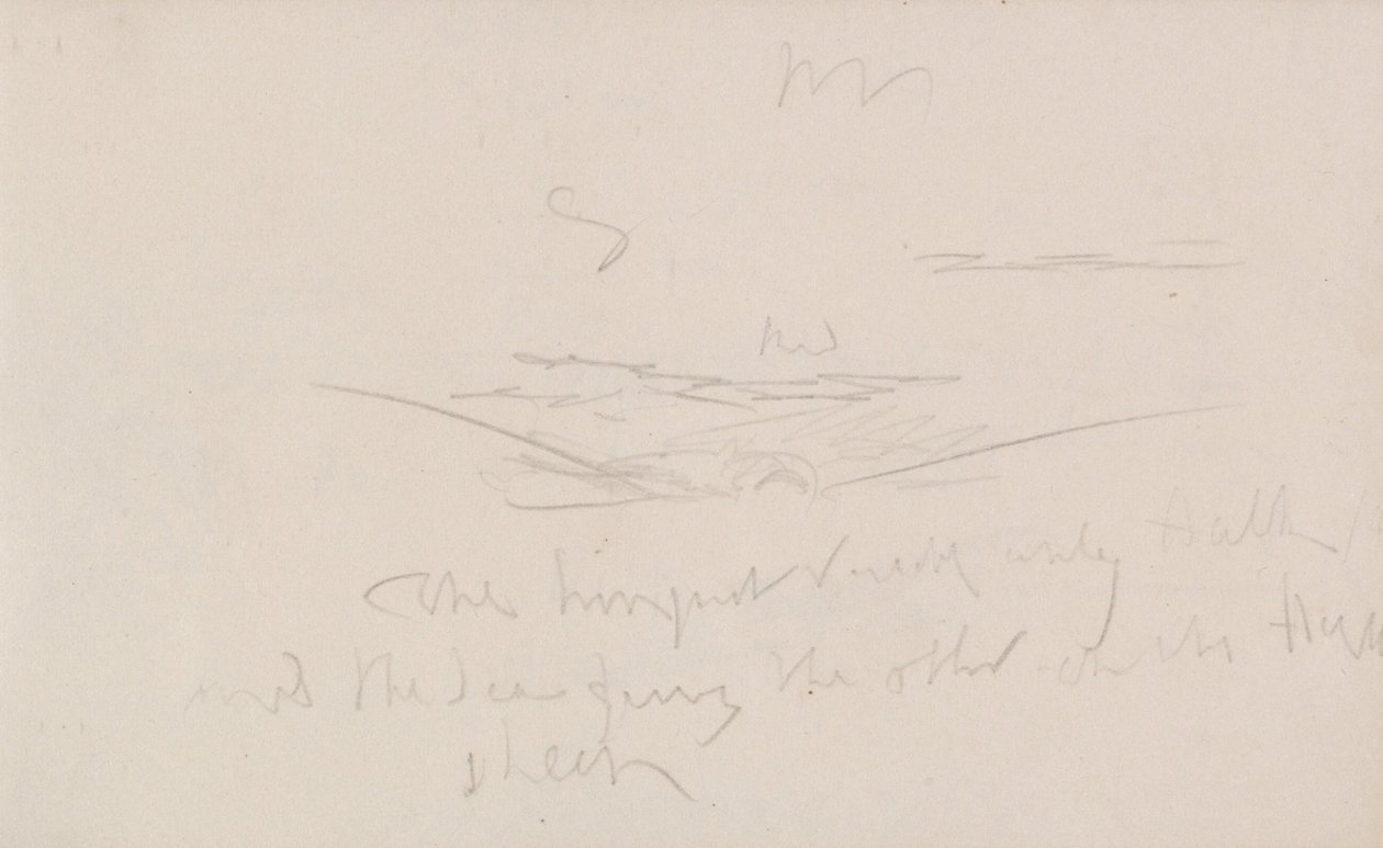 O caderno de desenhos do canal de Joseph Mallord William Turner