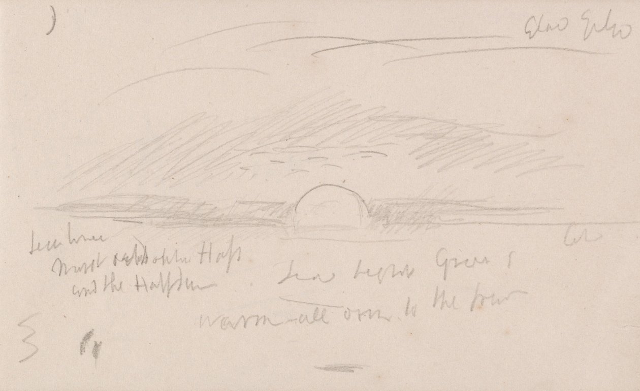 O caderno de desenhos do canal de Joseph Mallord William Turner