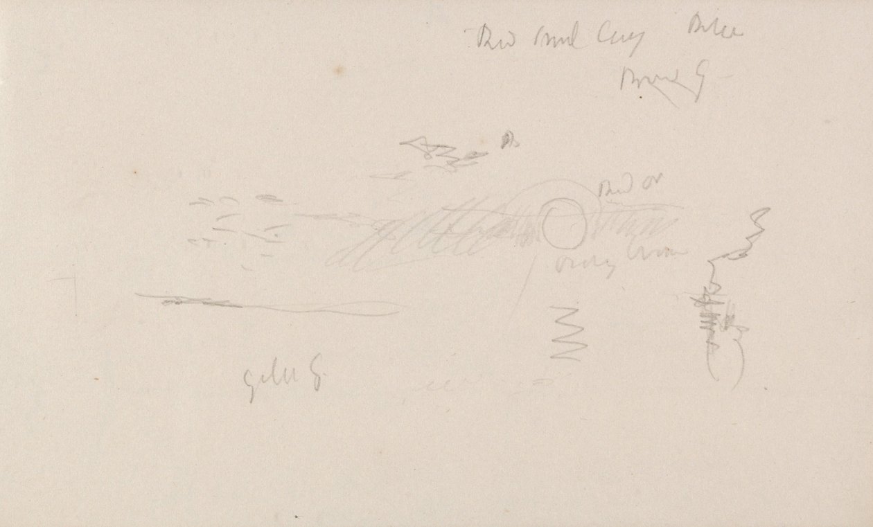 O caderno de desenhos do canal de Joseph Mallord William Turner