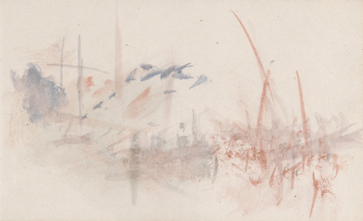 O caderno de desenhos do canal de Joseph Mallord William Turner