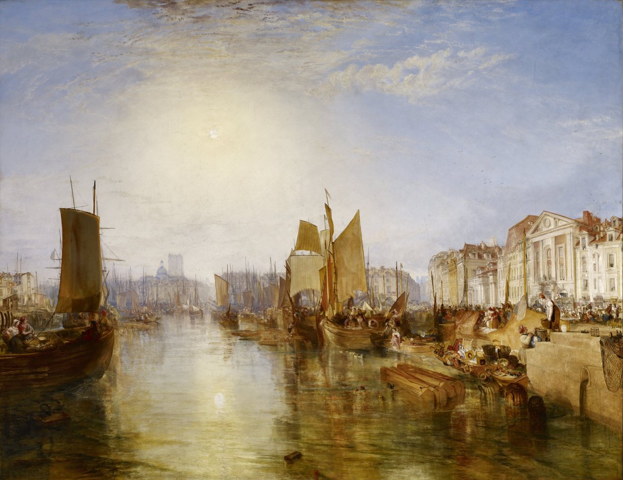 O porto de Dieppe de Joseph Mallord William Turner