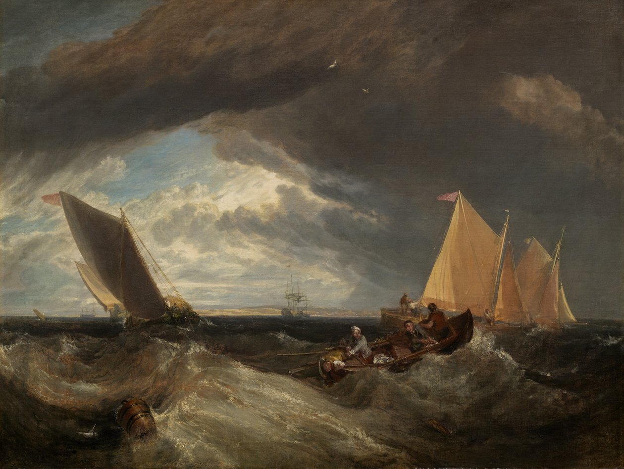 A junção do Tamisa e do Medway, 1807 de Joseph Mallord William Turner
