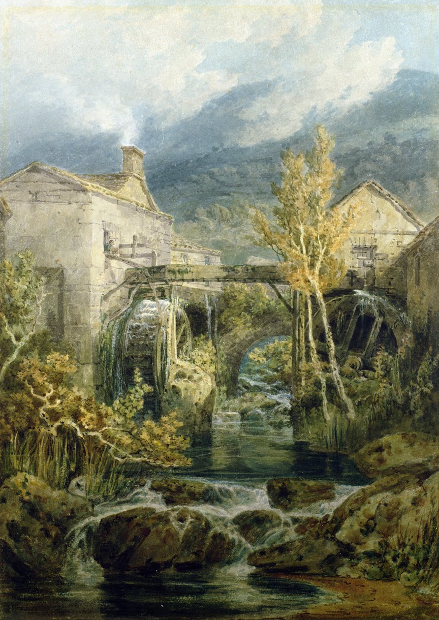 O moinho velho, Ambleside de Joseph Mallord William Turner
