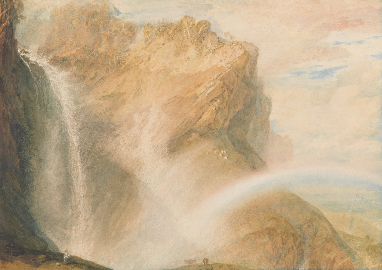 Queda superior do arco-íris de Reichenbach de Joseph Mallord William Turner