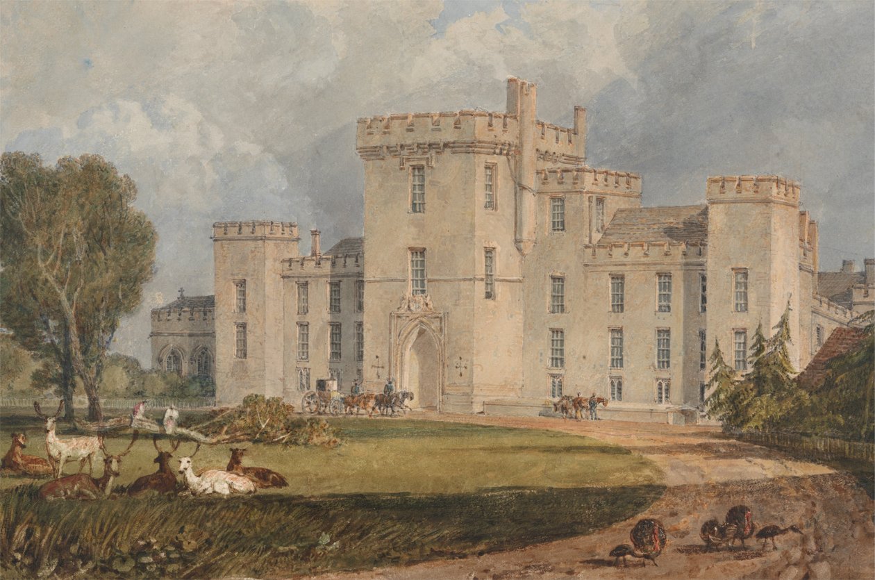 Vista de Hampton Court, Hertefordshire, do Noroeste de Joseph Mallord William Turner