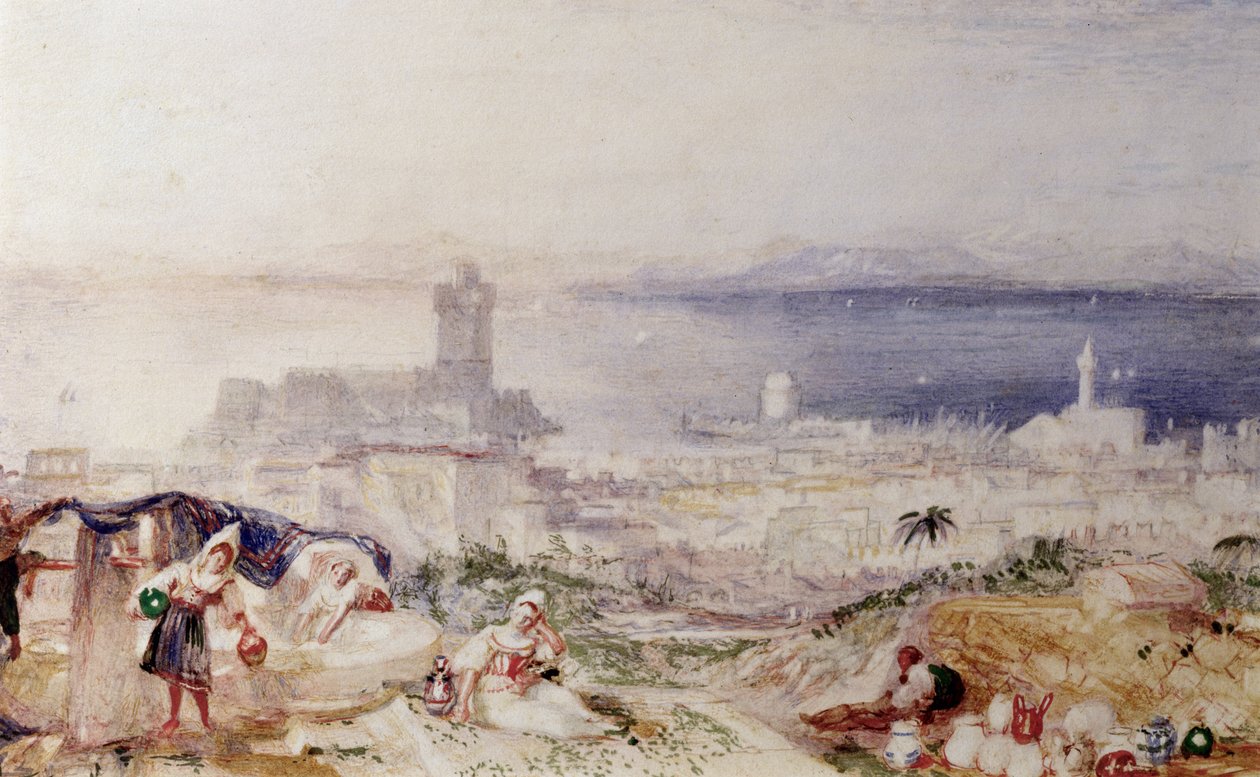 Vista, de, rhodes de Joseph Mallord William Turner