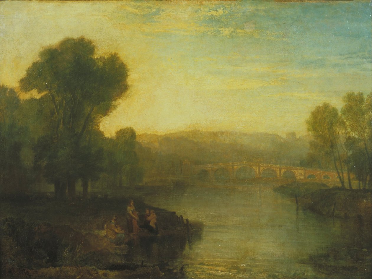 Vista, de, colina richmond, e, ponte de Joseph Mallord William Turner