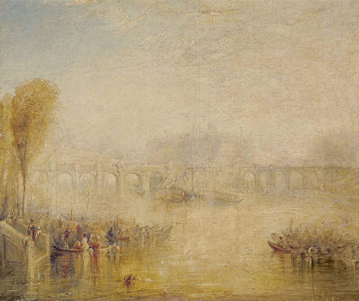 Vista, pont, Neuf, paris de Joseph Mallord William Turner
