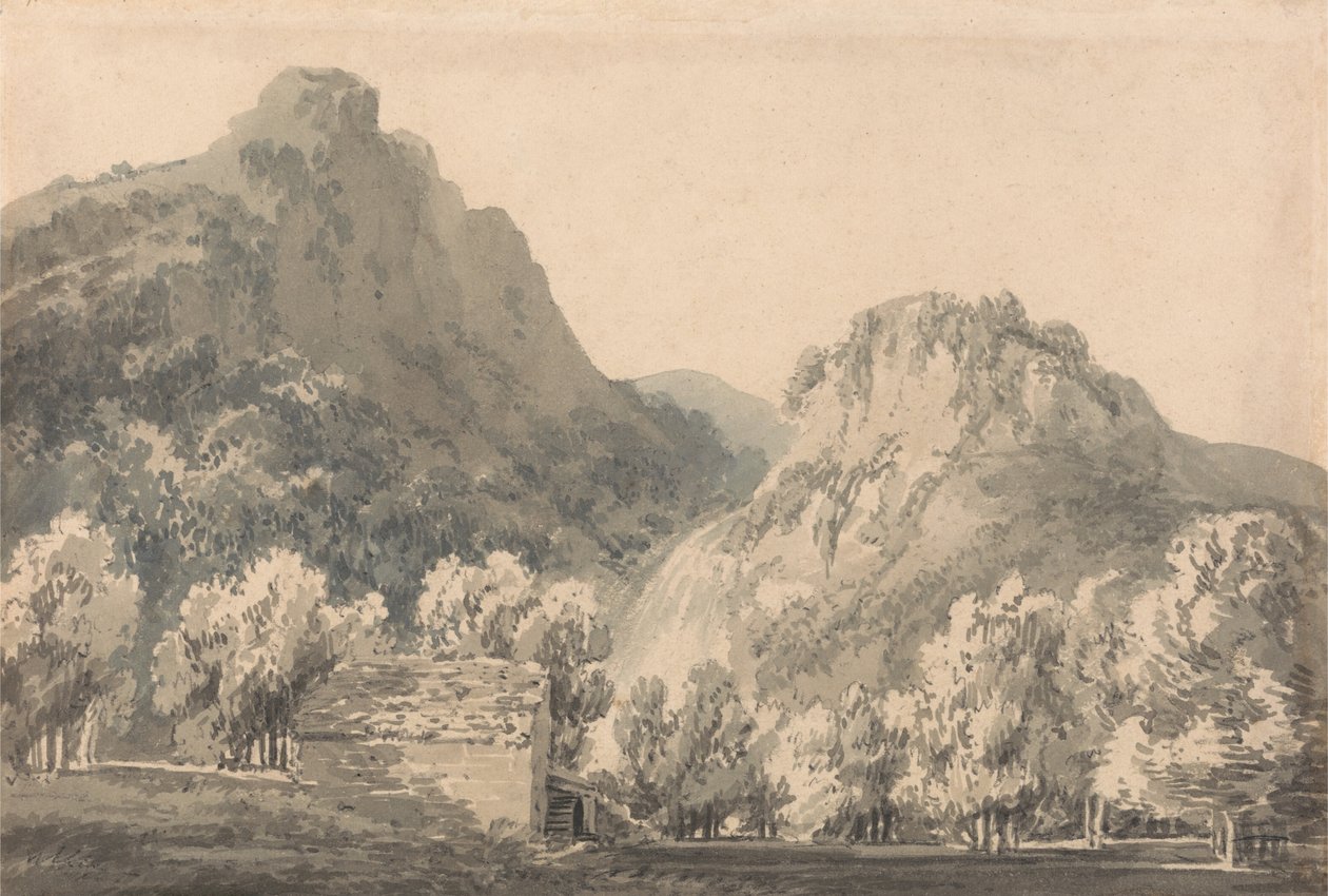 Cachoeira de Lodore, Cumberland de Joseph Mallord William Turner