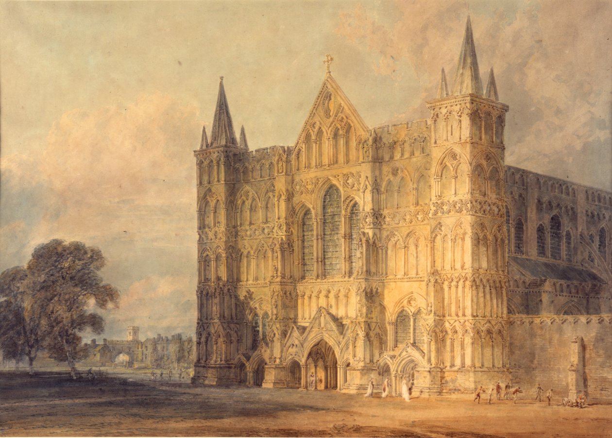 Frente Oeste da Catedral de Salisbury, 1799 de Joseph Mallord William Turner