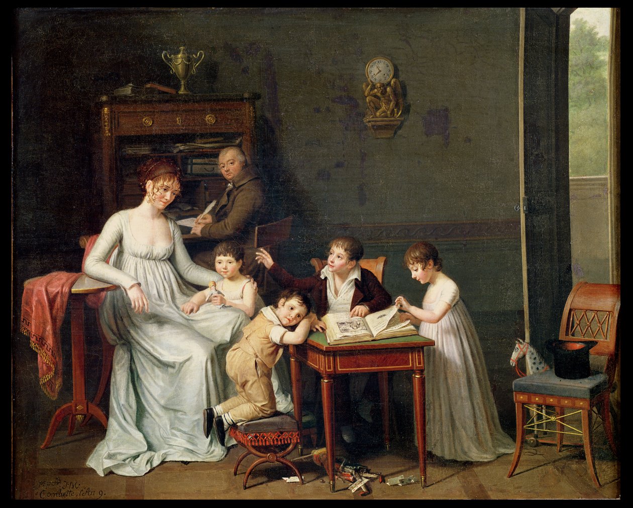 Retrato de uma família, 1800-01 de Joseph Marcellin Combette