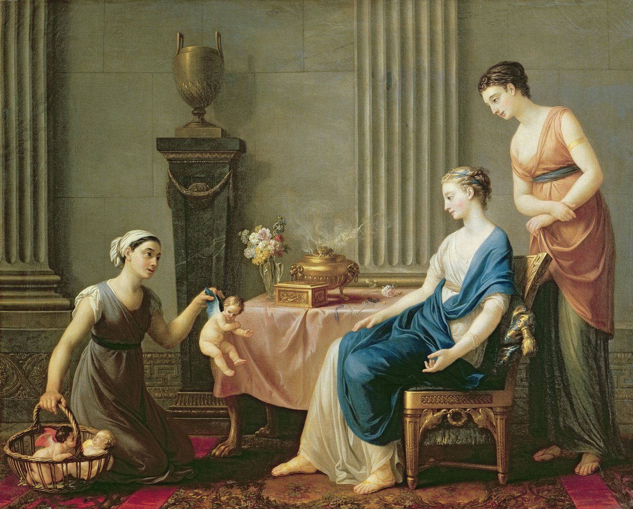 O vendedor de amores, 1763 de Joseph Marie, the Elder Vien