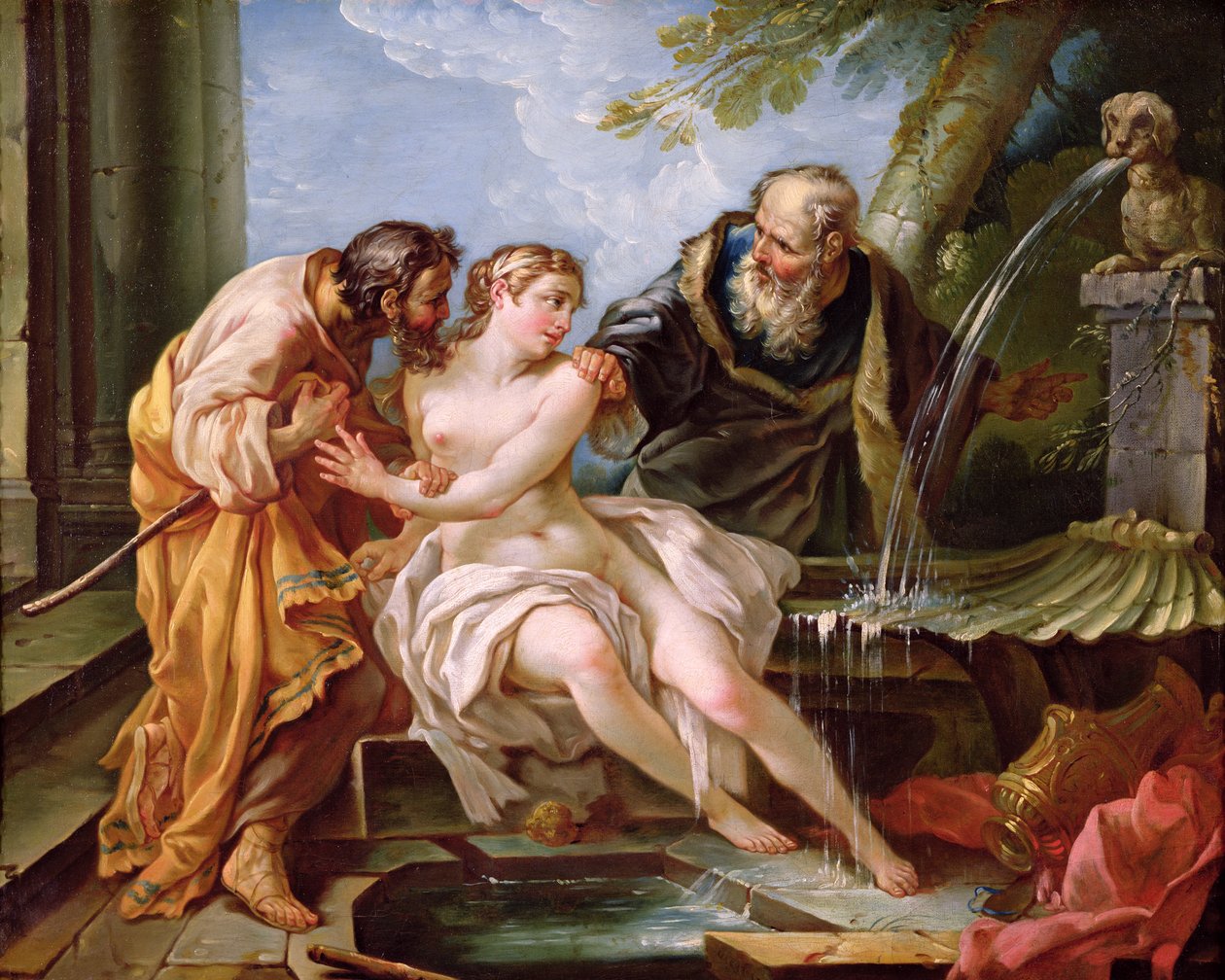 Suzanna e os Anciãos, 1746 de Joseph Marie the Younger Vien