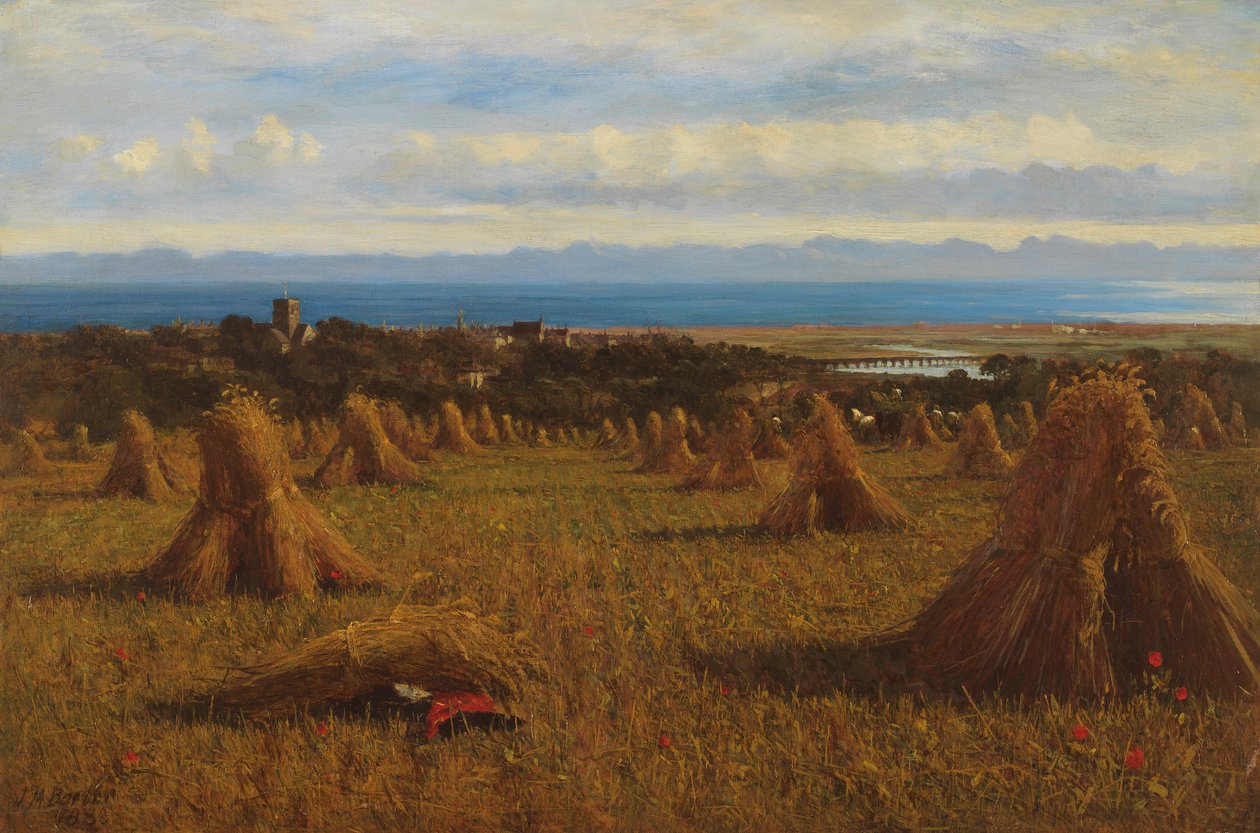 Cornstooks, Berwick Beyond, 1888 de Joseph Moseley Barber