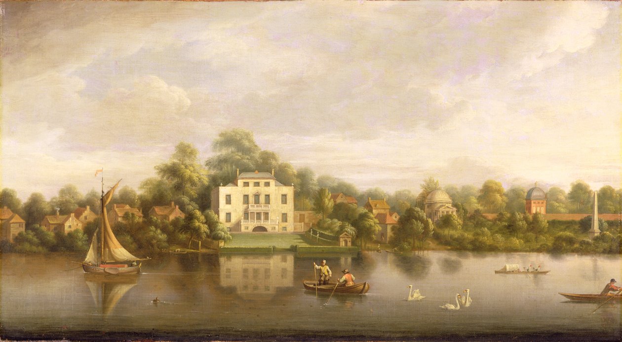 Villa do Papa, Twickenham, c.1765 de Joseph Nickolls