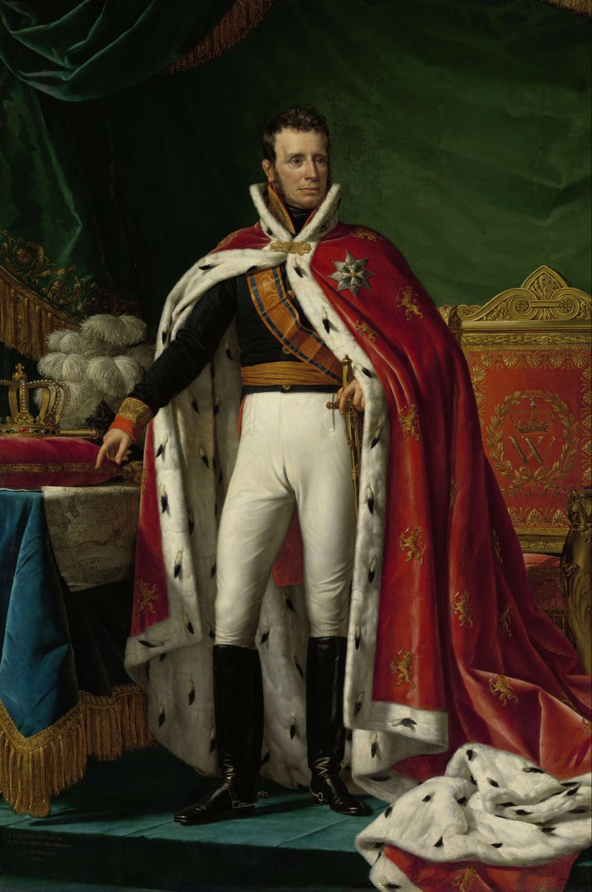 Retrato de Guilherme I, rei dos Países Baixos de Joseph Paelinck